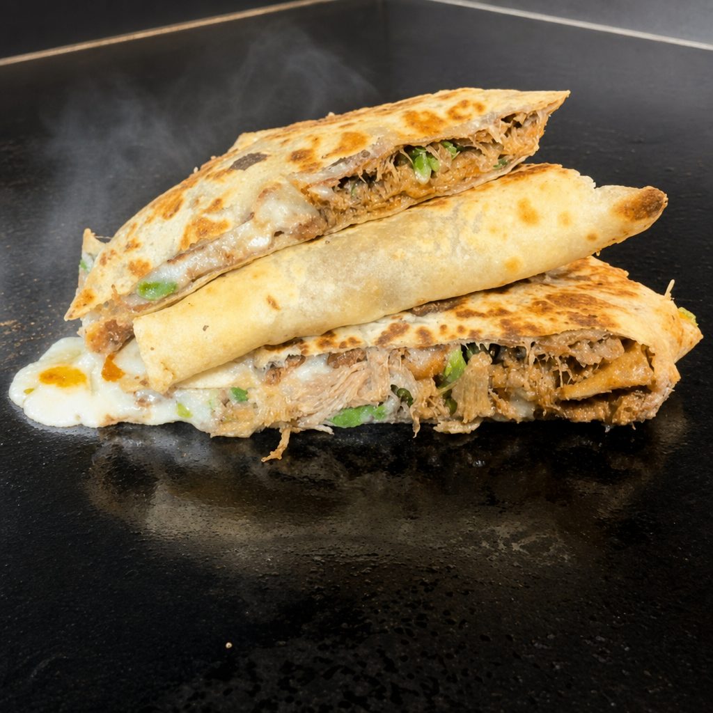 Carnitas (Pulled Pork) Quesadilla.